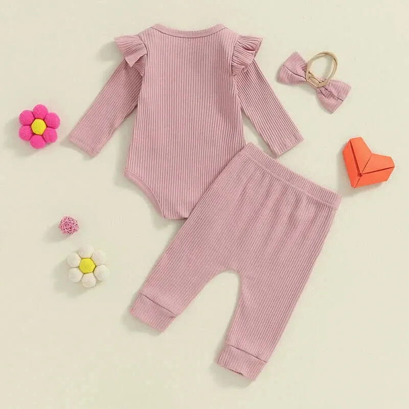 Auntie's Bestie Ribbed Baby Set