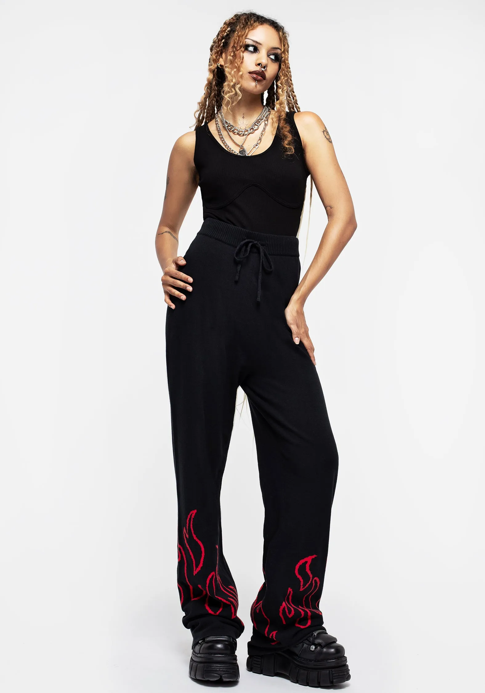 Blaze Wide Leg Knit Joggers