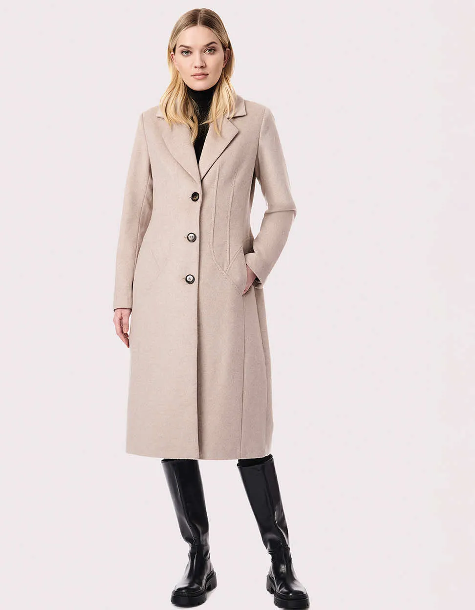 City Chic Long Wool Coat for Women