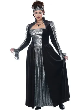 Dark Majesty Womens Plus Size Queen Halloween Costume