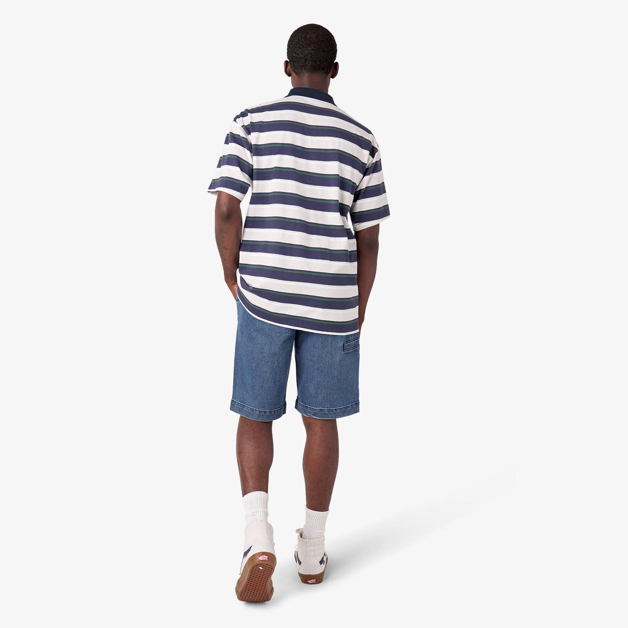 Dickies Skateboarding Guy Mariano Short Sleeve Polo Shirt - Guy Mariano Stripe