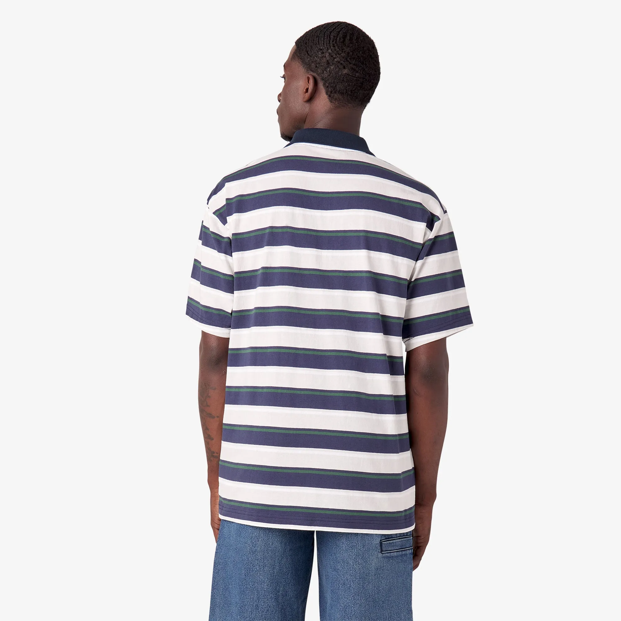 Dickies Skateboarding Guy Mariano Short Sleeve Polo Shirt - Guy Mariano Stripe