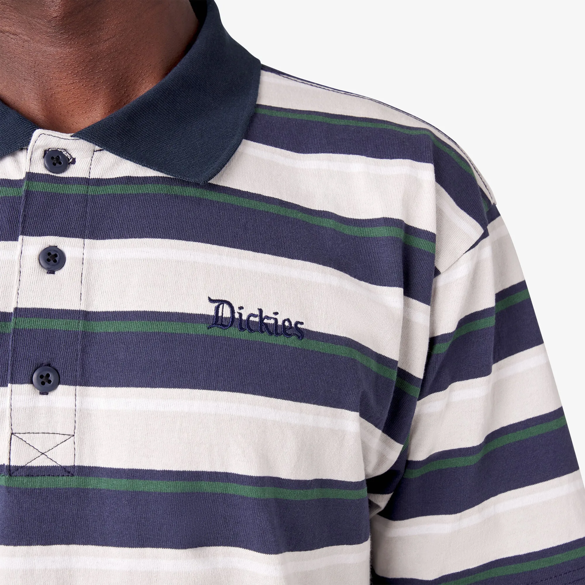 Dickies Skateboarding Guy Mariano Short Sleeve Polo Shirt - Guy Mariano Stripe