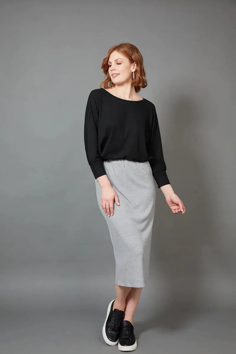 Eb & Ive - Studio Jersey Skirt - Gray