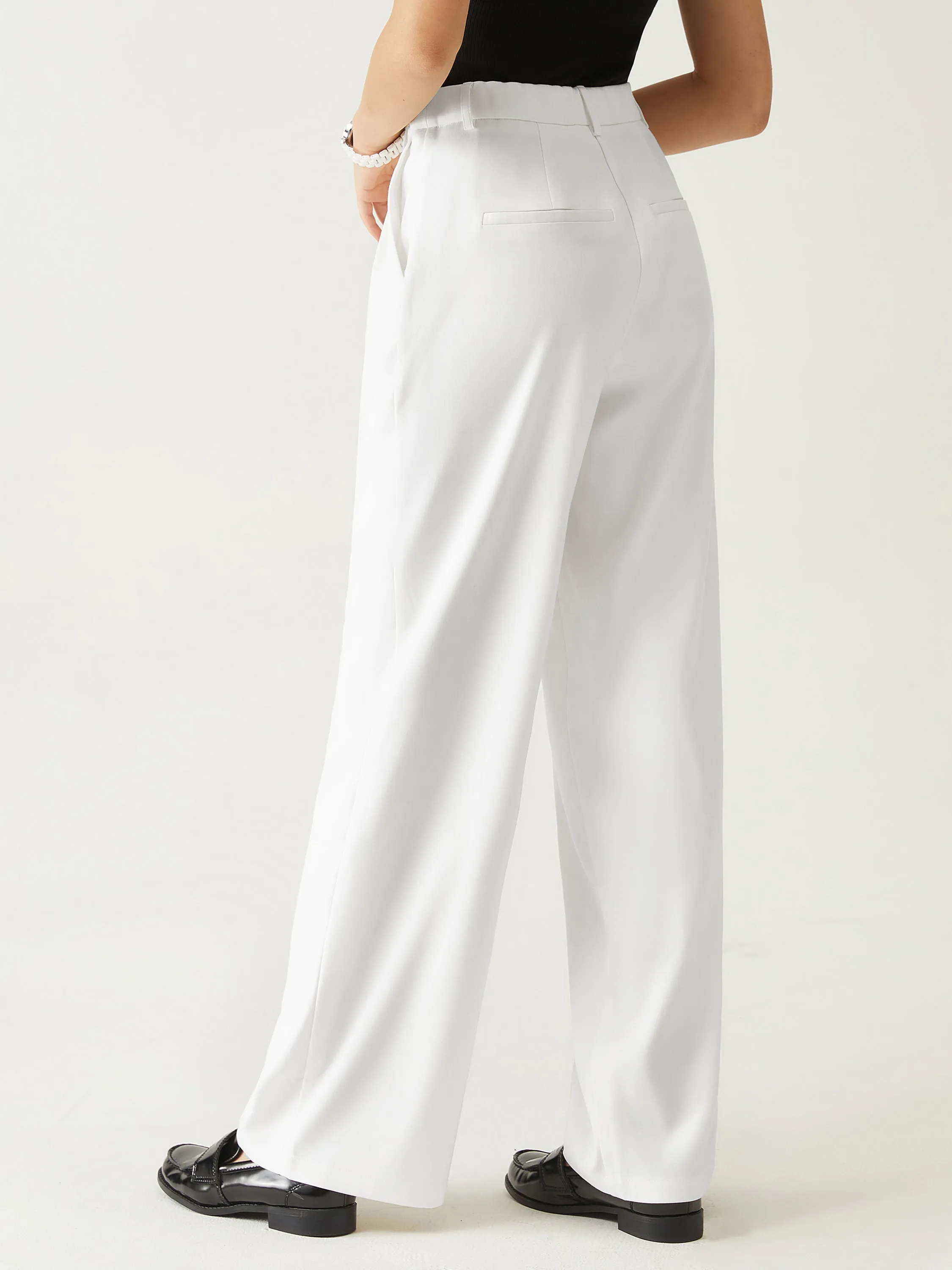 Effortless Wide-leg Tailored Pant