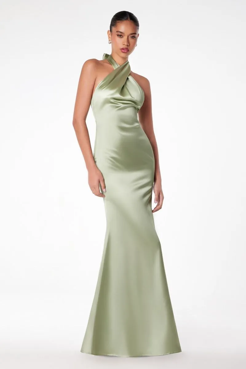 Elegant Off-Shoulder Sleeveless Glitter Evening Dress | Long Gown