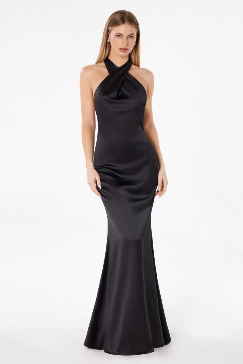 Elegant Off-Shoulder Sleeveless Glitter Evening Dress | Long Gown