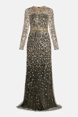 Embellished Evening Gown