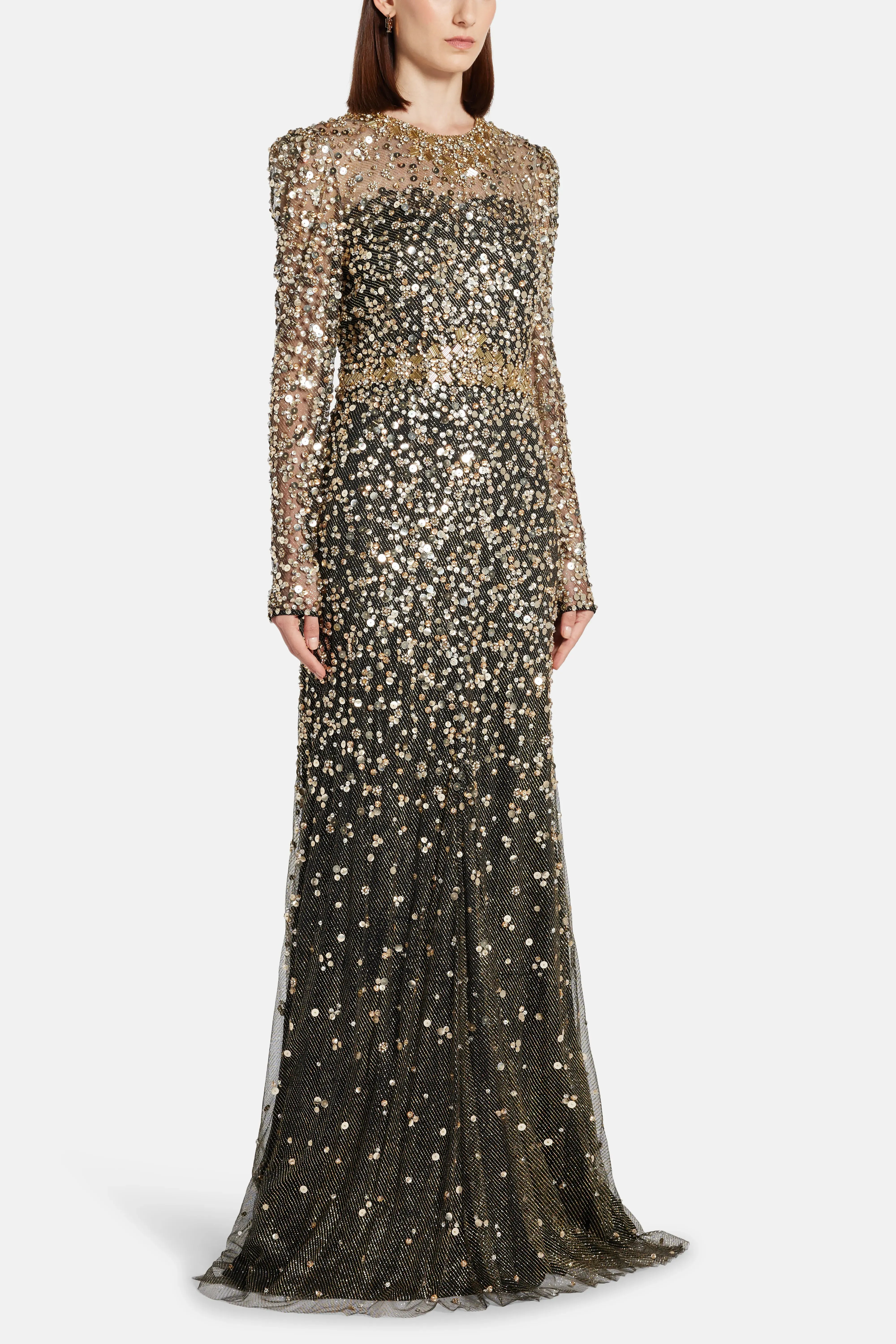 Embellished Evening Gown