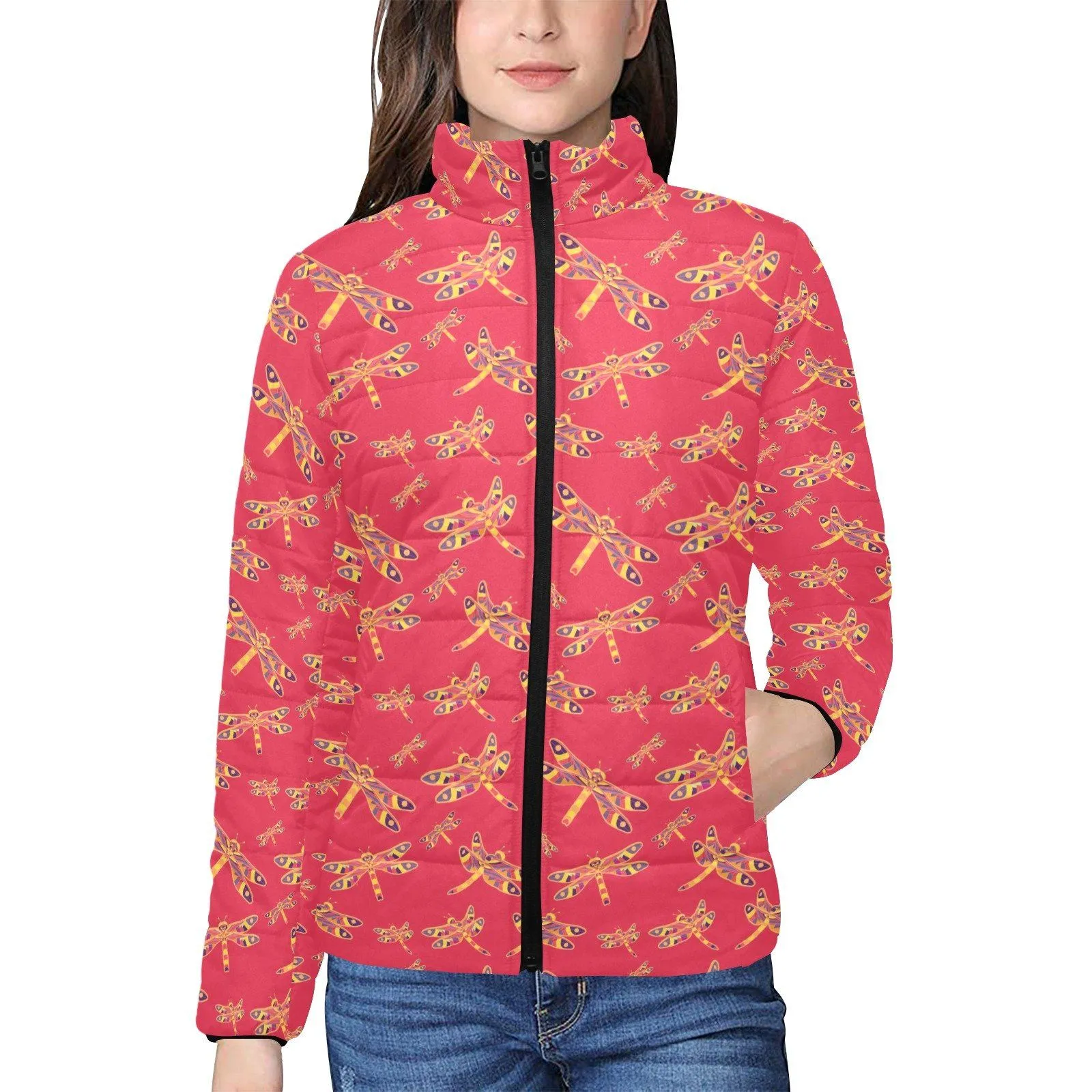 Gathering Rouge Women's Stand Collar Padded Jacket