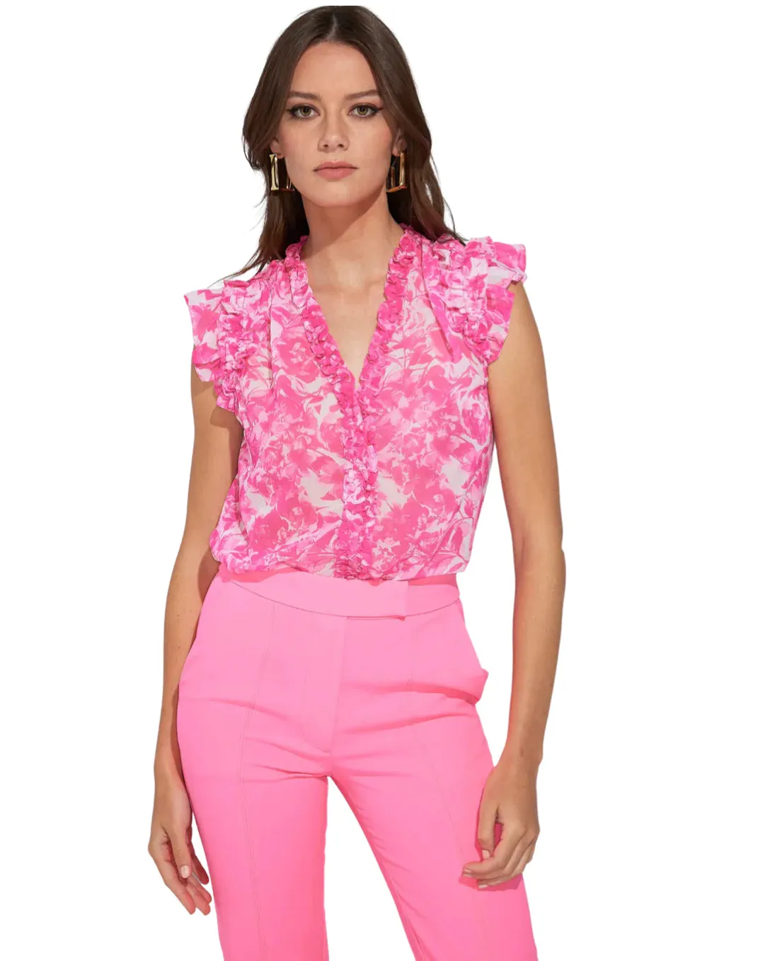 Generation Love Sia Blouse-  Pink Zesty Floral