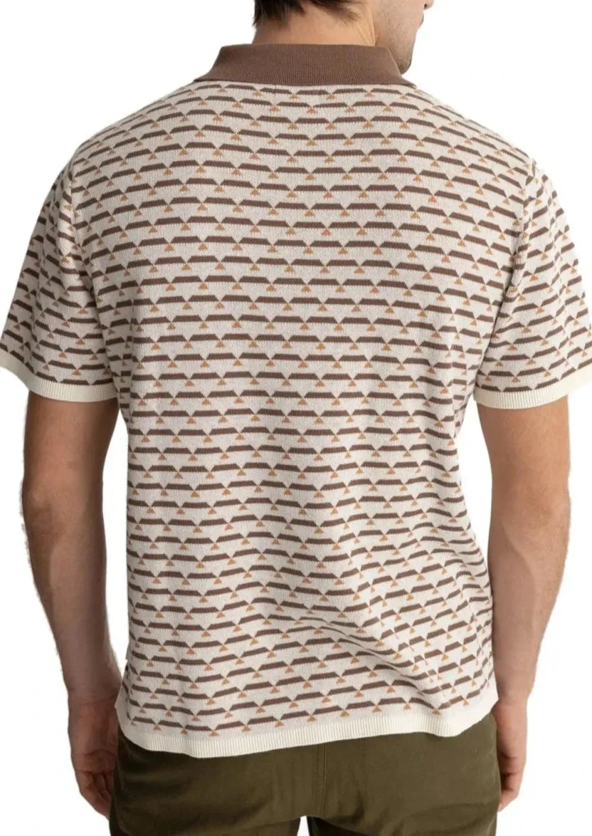 Jacquard Short Sleeve Polo