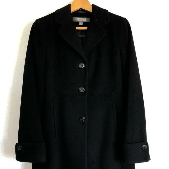 Kenneth Cole Reaction Long Wool-Blend Coat