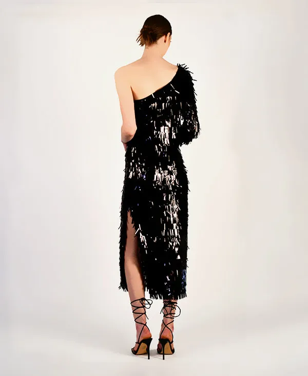 Lazara Fringe Sequin Dress