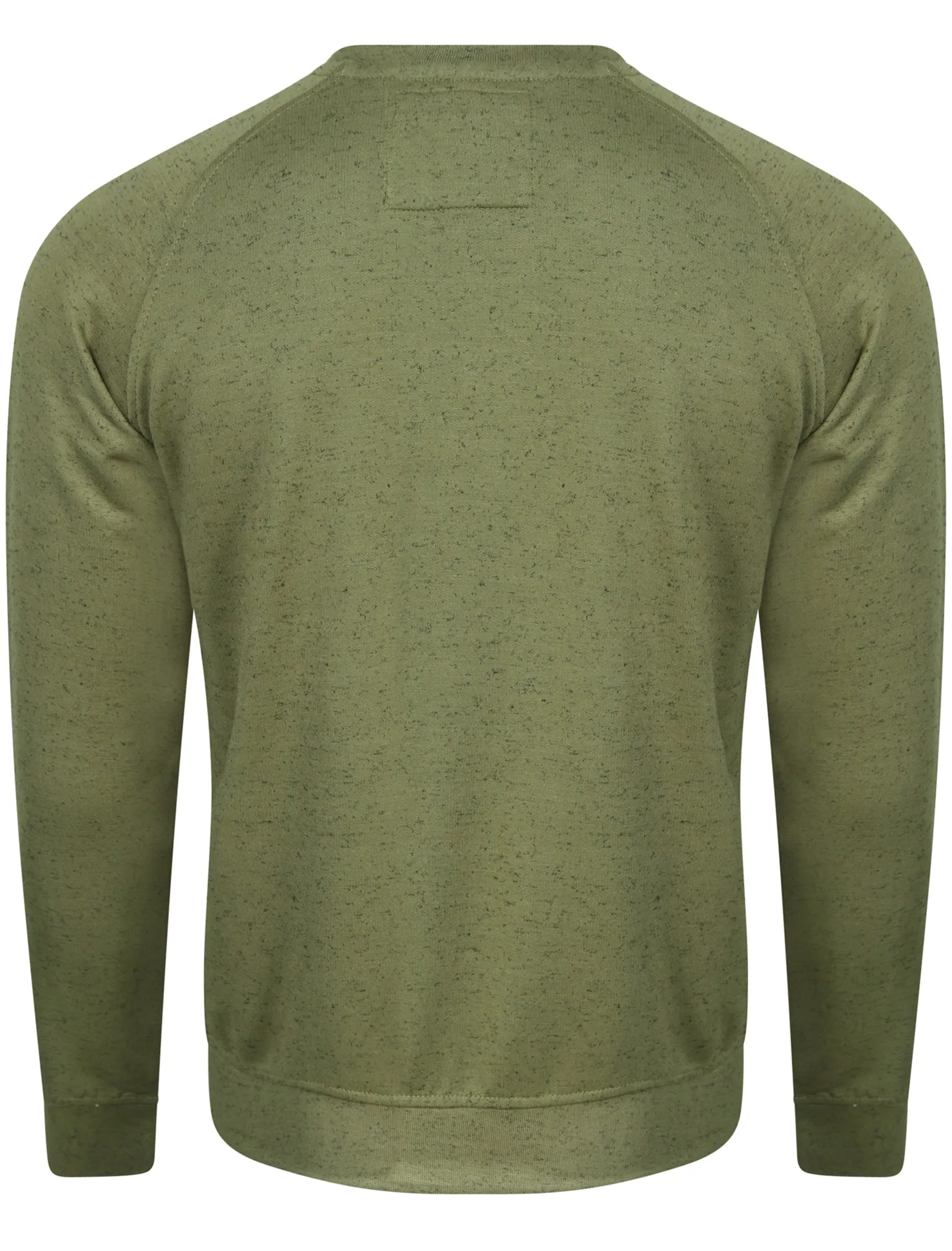 Luis Mohair Texture Print Crew Neck Sweatshirt In Green