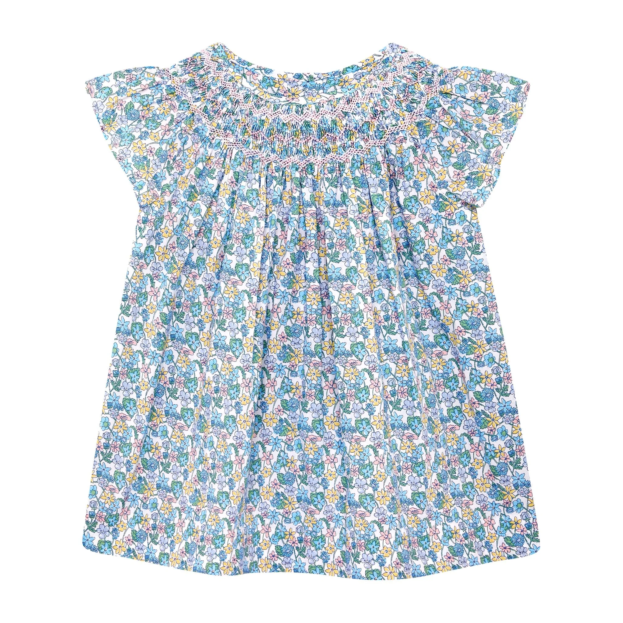 Made With Liberty Fabric: Smocked Girls Blouse - Simona