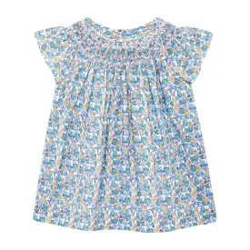 Made With Liberty Fabric: Smocked Girls Blouse - Simona