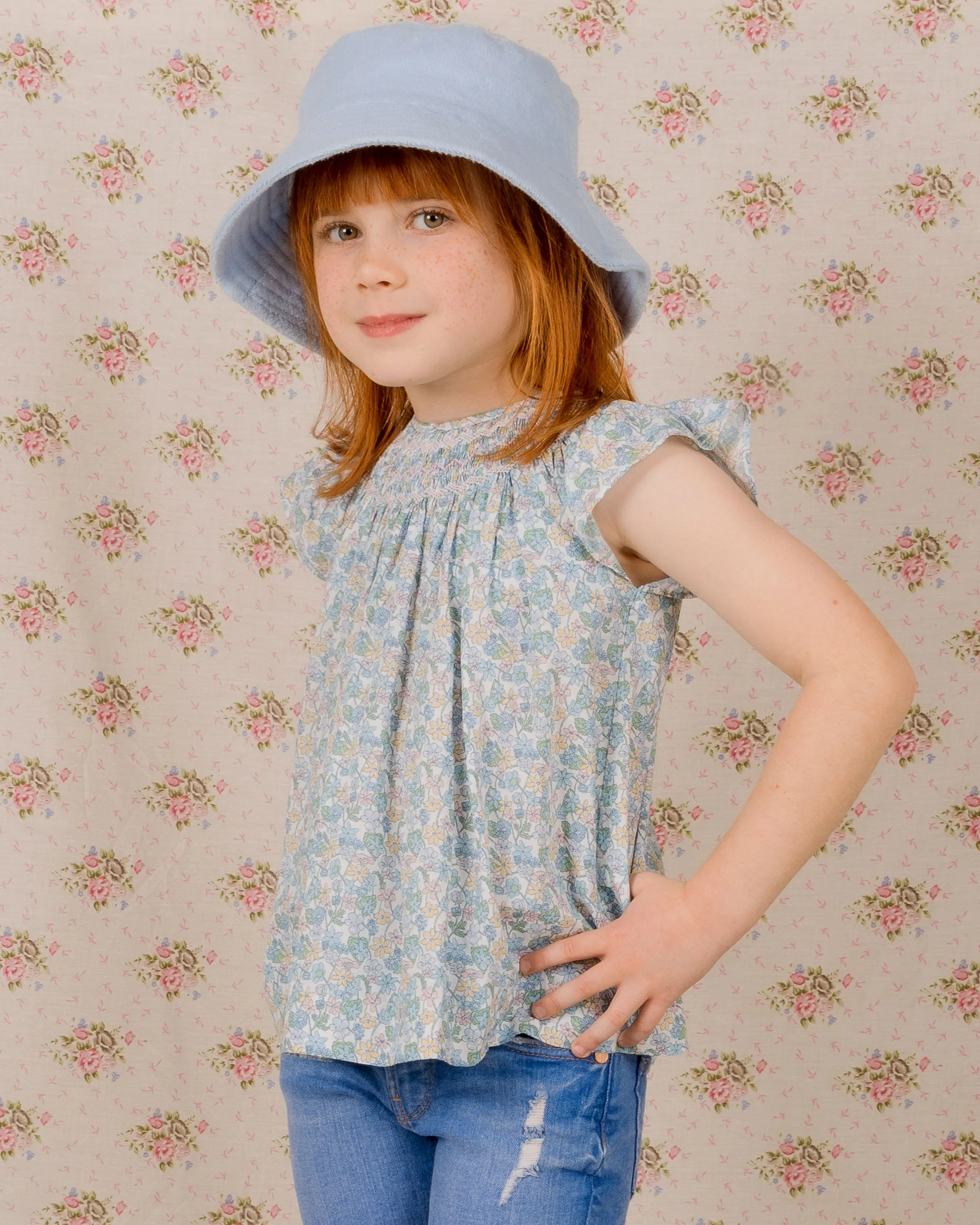 Made With Liberty Fabric: Smocked Girls Blouse - Simona