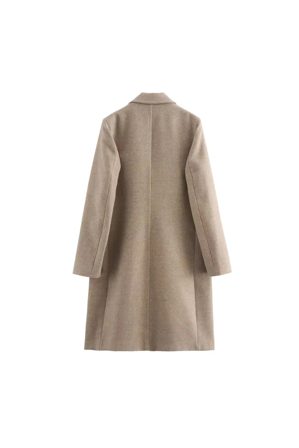 'Maya' Classic Soft Wool Blend Overcoat