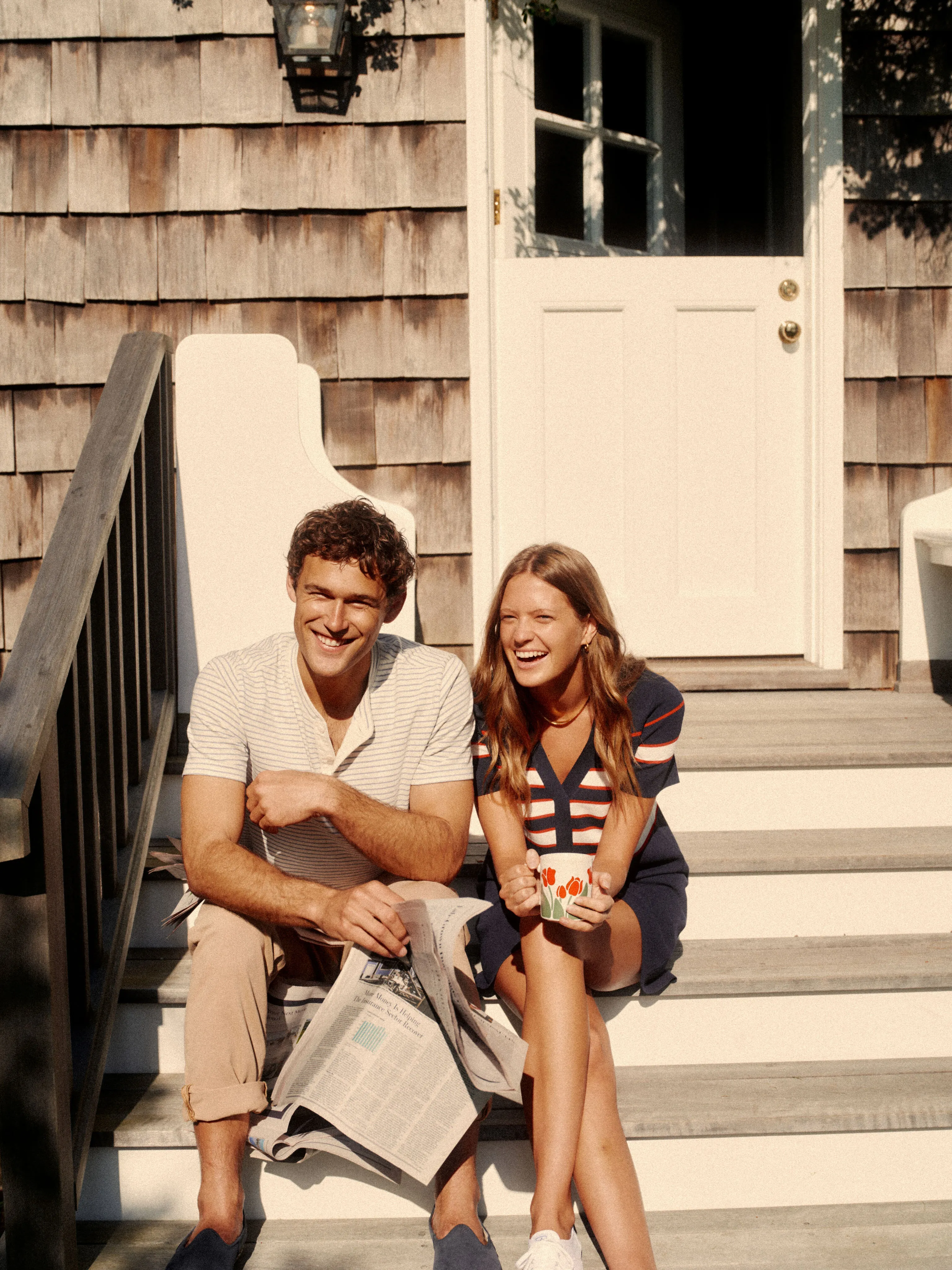 Navy and White Wright Polo Dress