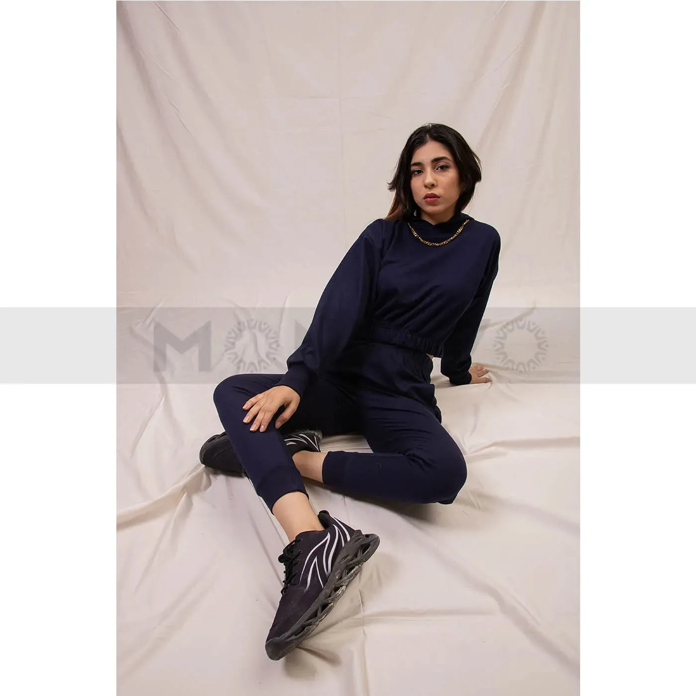 Navy Blue Oversized Co-Ord Set