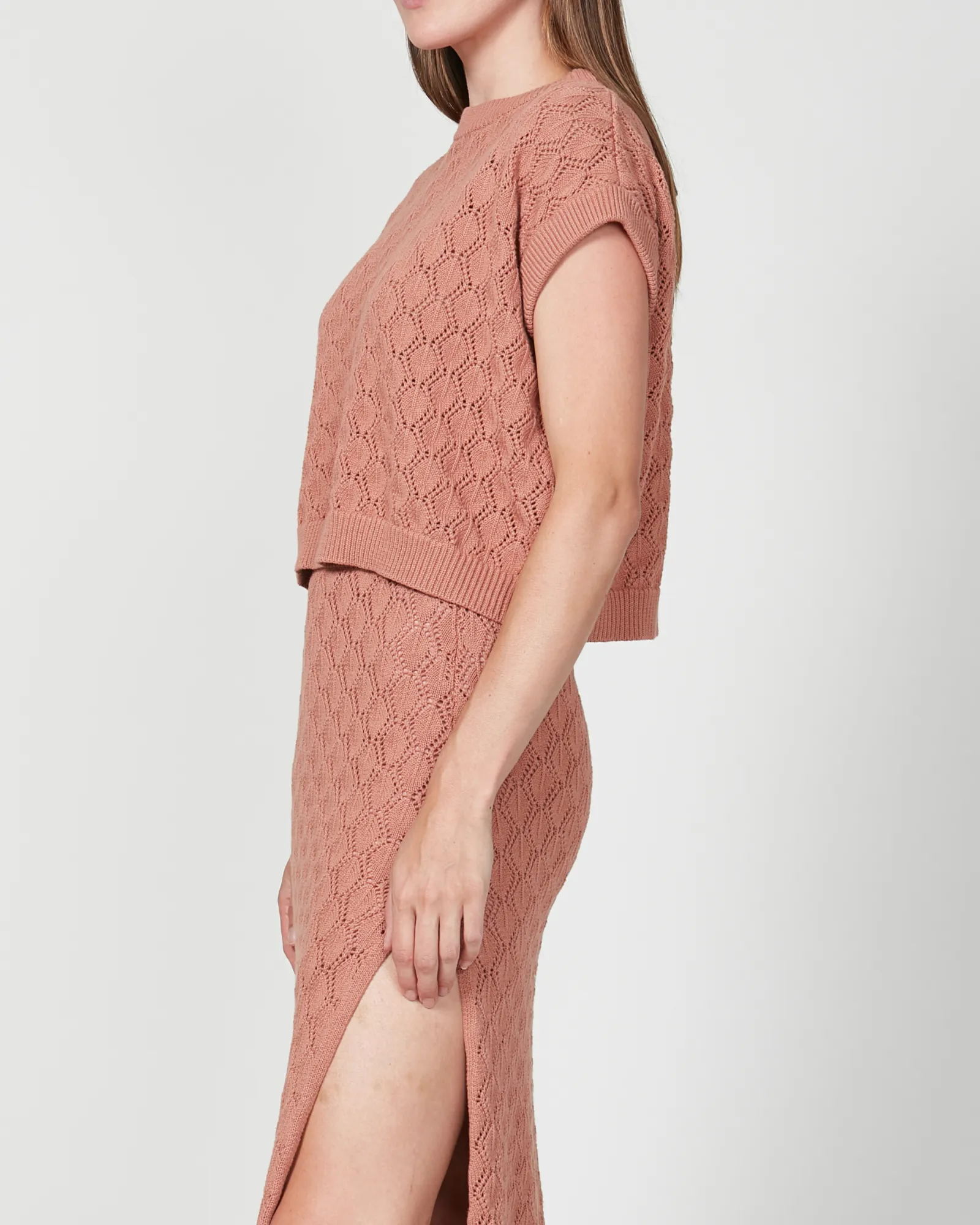 Palms Knit Top - Tan