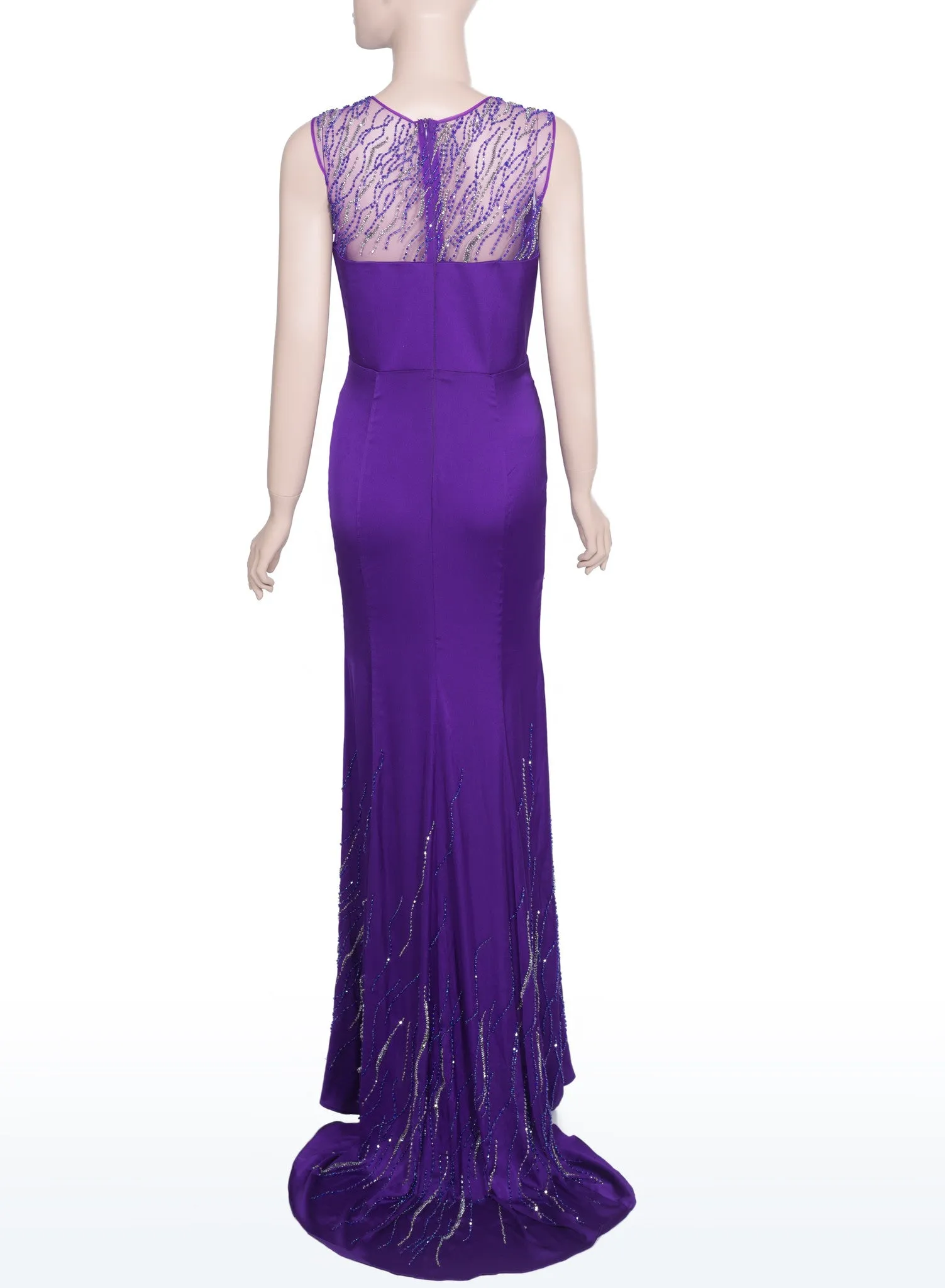 Purple Bead-embellished Dress (#Nicolle)