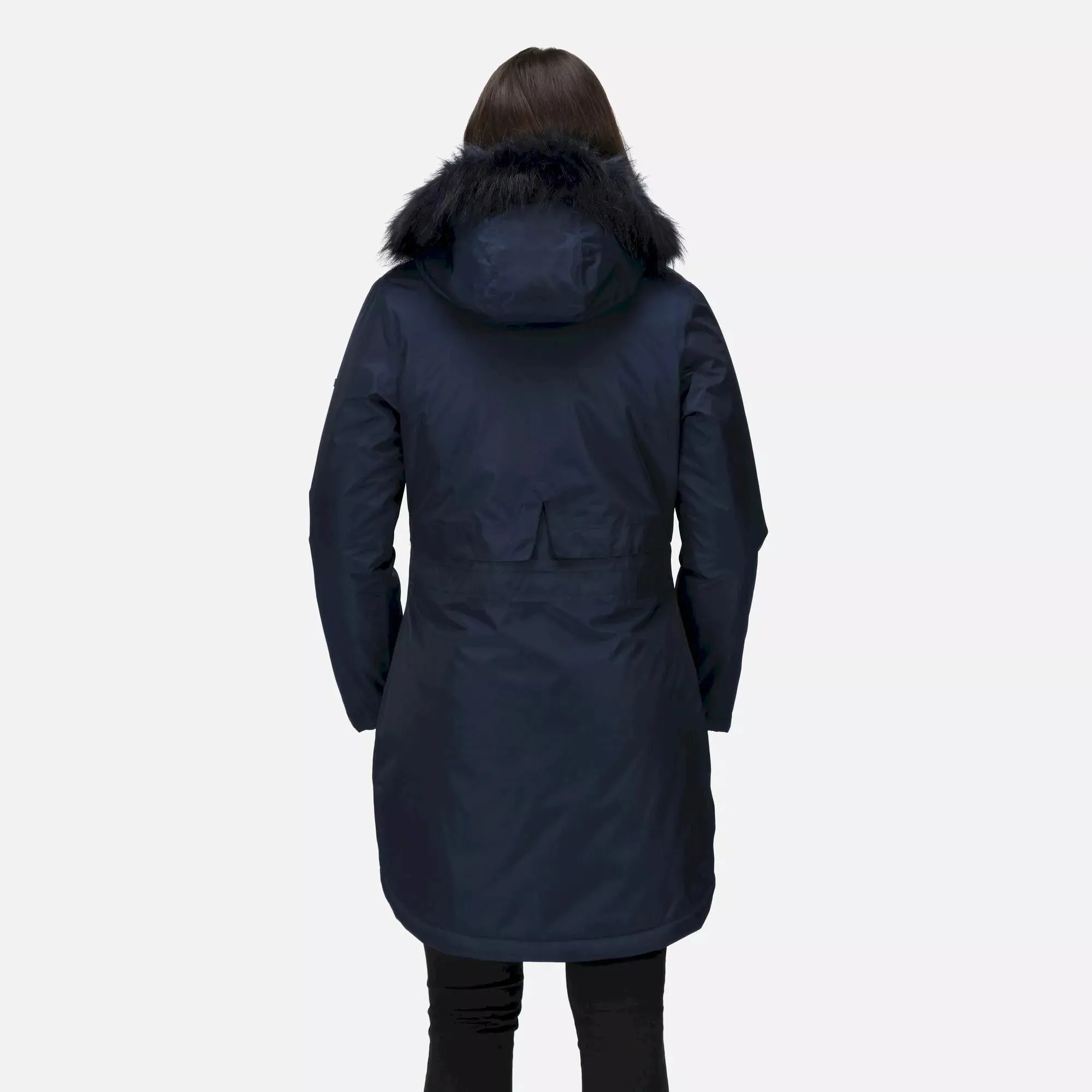 Regatta Ladies Lyanna Fur Trim Waterproof Parka Jacket | Navy