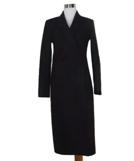 Theory Black Wool Long Coat sz 4