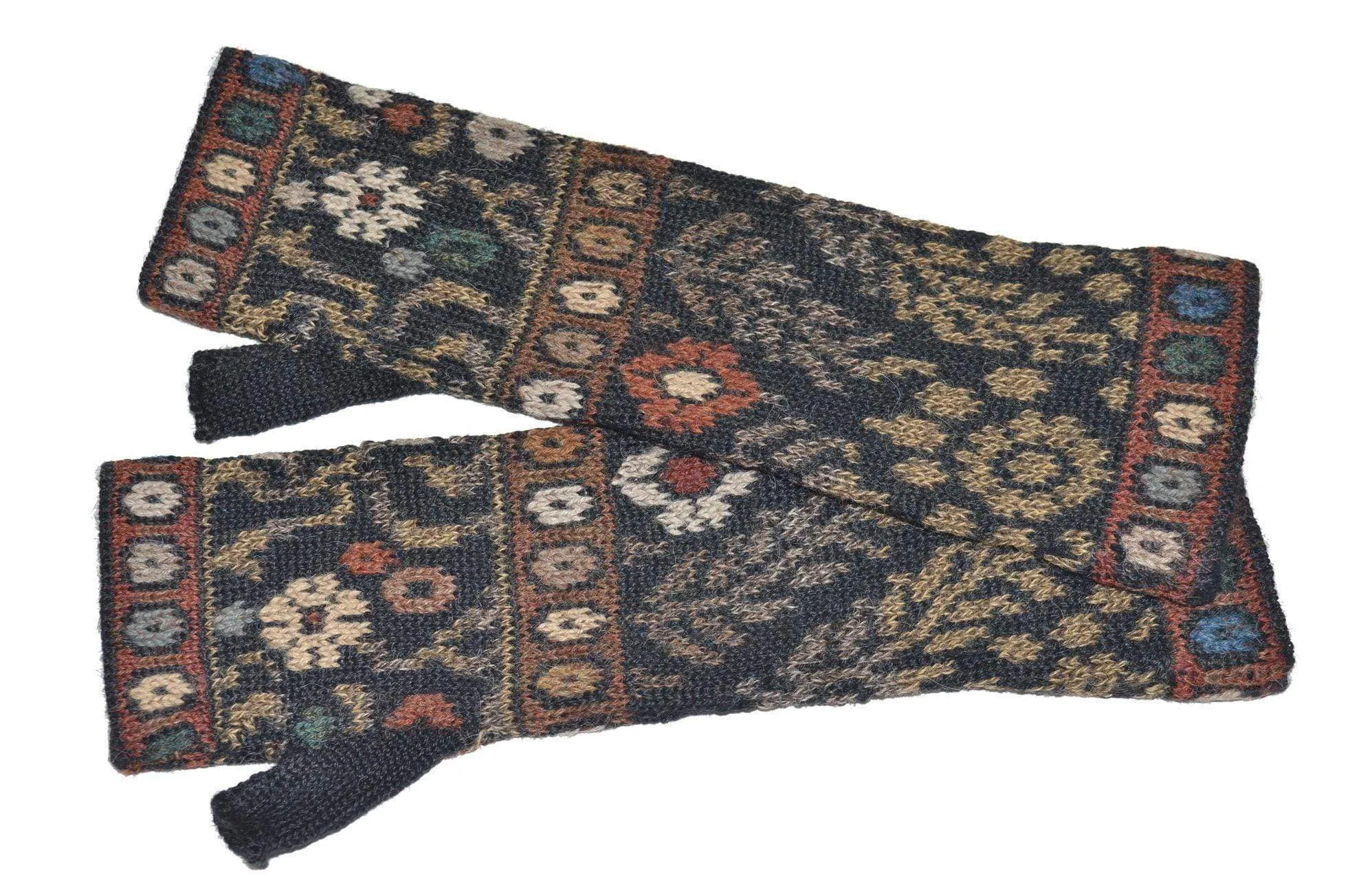 Tibet Women's Alpaca Scarf and Fingerless Glove Set