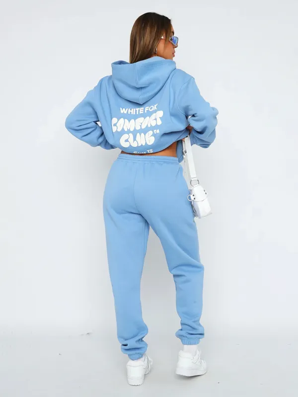 Trendy Sporty Pants & Hoodie Matching Set