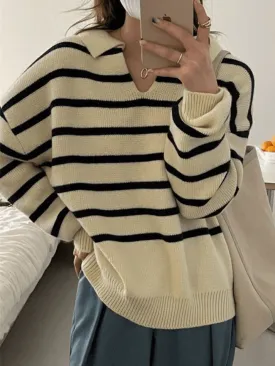 Vintage Striped Pullover Sweater