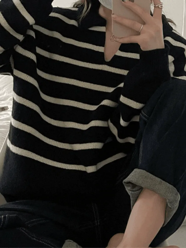 Vintage Striped Pullover Sweater