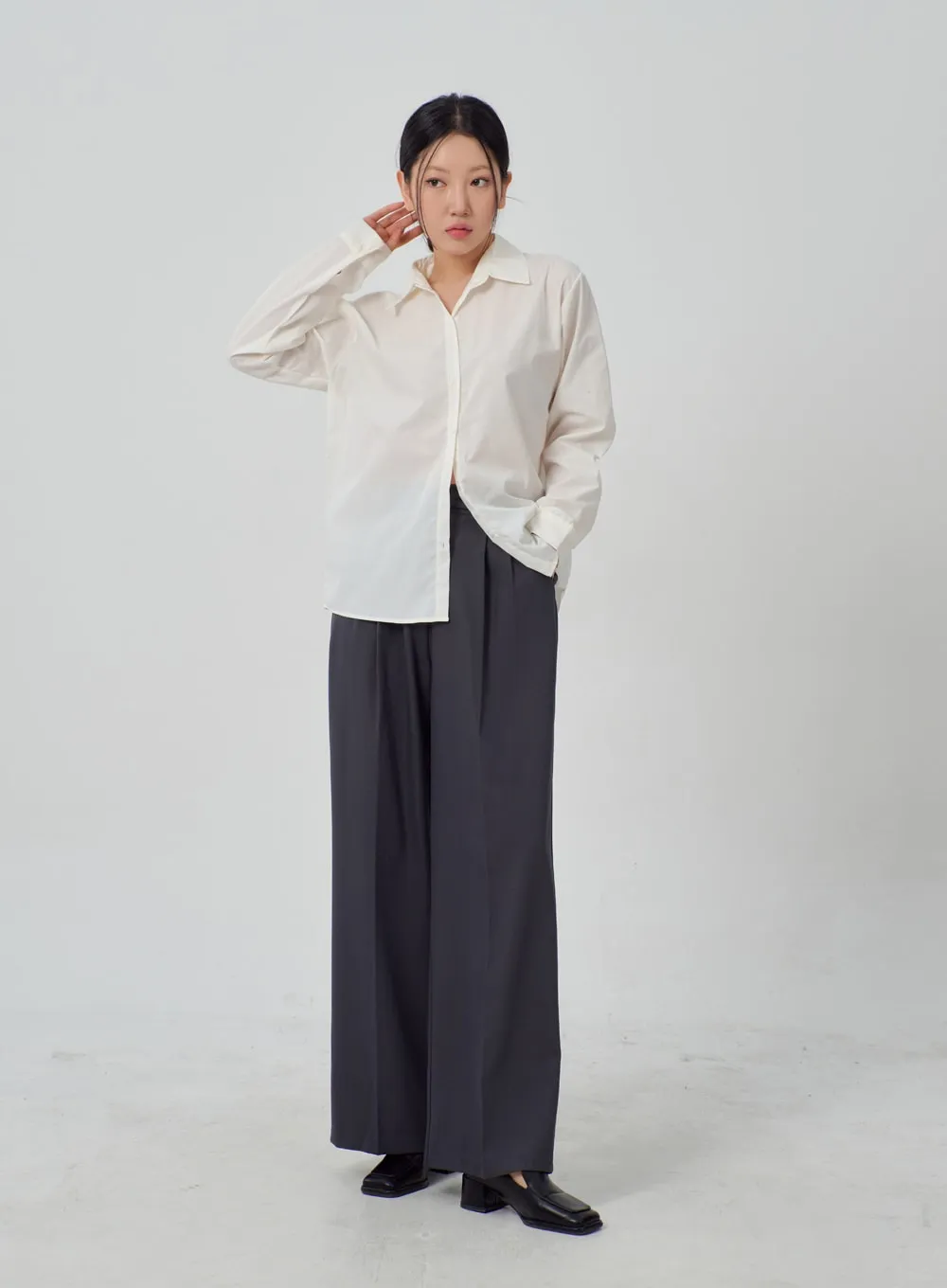 Wide Leg Tailored Pants IM316