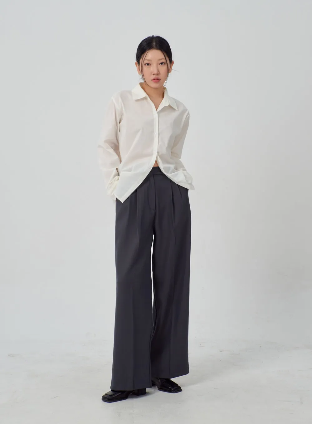 Wide Leg Tailored Pants IM316