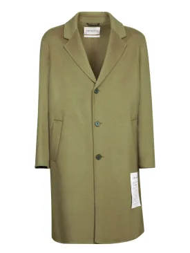 Wool Coat in Khaki